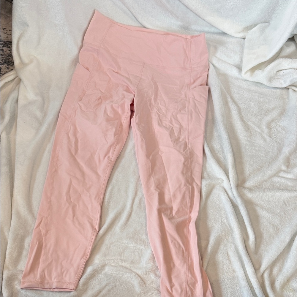 ' Light Pink Athletic Leggings